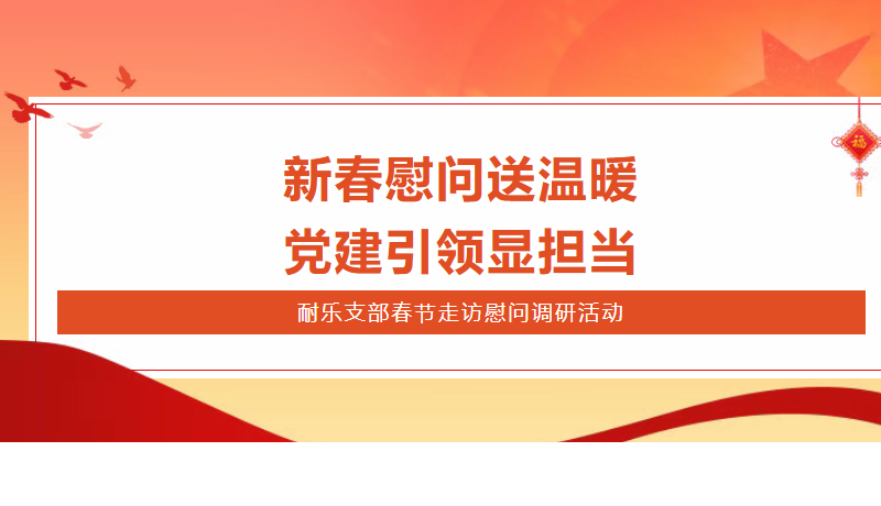 新春慰问送温暖,党建引领显担当！耐乐铜业有限公司党支部新春一行慰问困难群众！